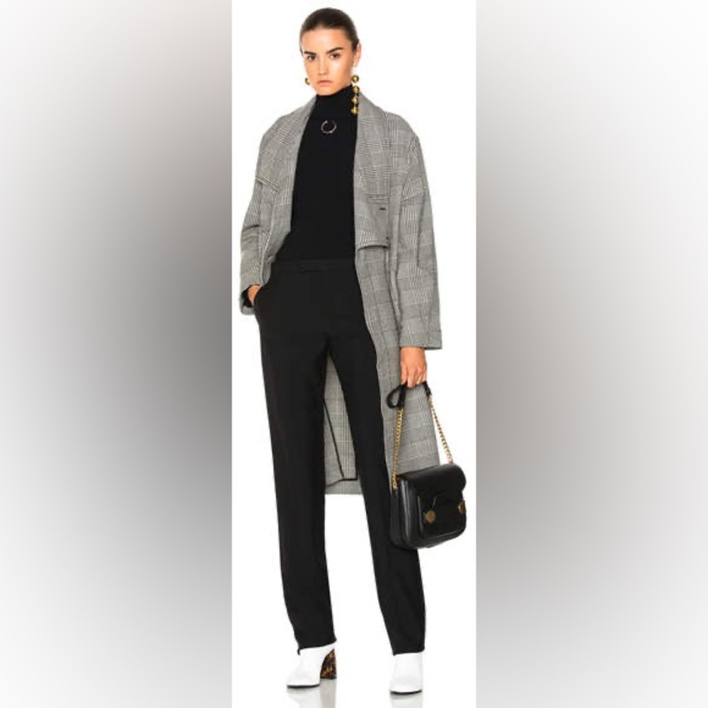 STELLA MCCARTNEY Flor Plaid Long Coat - Picture 3 of 11